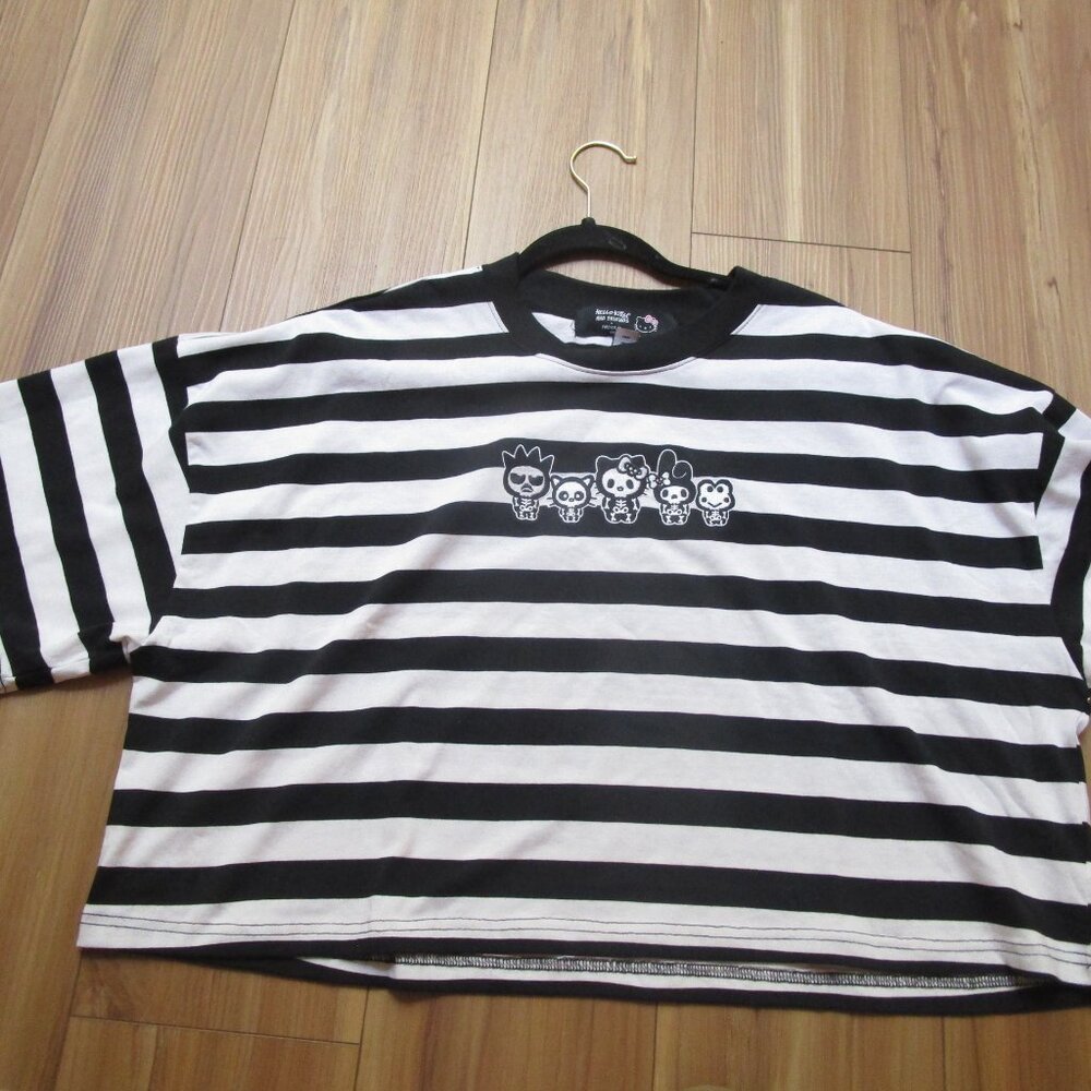 NEW W/TAGS FOREVER 21 HELLO KITTY & FRIENDS HALLOWEEN SKELETON CROP TOP~SIZE 2XL